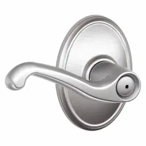 SCHLAGE F40 FLA 626 WKF Door Lever Lockset, Grade 2, Flair/Wakefield, Satin Chrome, Different | CT9YHD 457J98