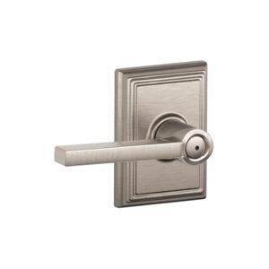 SCHLAGE F40 LAT 619 ADD Door Lever Lockset, Grade 2, Latitude/Addison, Satin Nickel, Different | CT9YJX 457K06