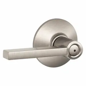 SCHLAGE F40 LAT 619X625 Door Lever Lockset, Grade 2, Latitude, Bright Chrome/Satin Nickel, Different | CT9YJC 457K05