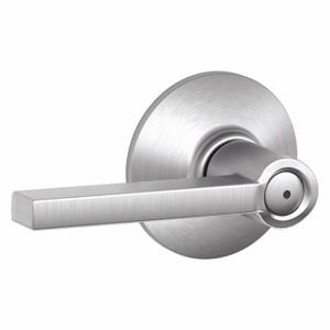 SCHLAGE F40 LAT 626 Door Lever Lockset, Grade 2, Latitude, Satin Chrome, Not Keyed | CT9YJK 49ZP67