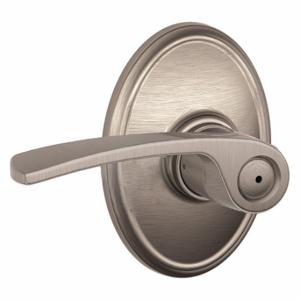 SCHLAGE F40 MER 619 WKF Door Lever Lockset, Grade 2, Merano/Wakefield, Satin Nickel, Different | CT9YPJ 457K17