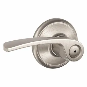 SCHLAGE F40 MER 619 Door Lever Lockset, Grade 2, Merano, Satin Nickel, Not Keyed | CT9YNB 49ZP72