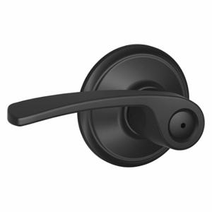 SCHLAGE F40 MER 622 Door Lever Lockset, Grade 2, Merano, Matte Black, Not Keyed | CT9YMQ 49ZP75