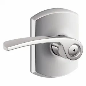 SCHLAGE F40 MER 625 GRW Door Lever Lockset, Grade 2, Merano/Greenwich, Bright Chrome, Different | CT9YPD 457K18