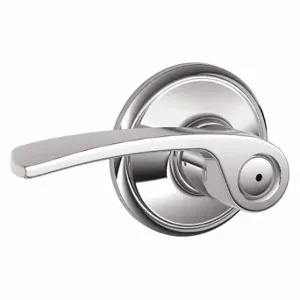 SCHLAGE F40 MER 625 Door Lever Lockset, Grade 2, Merano, Bright Chrome, Not Keyed | CT9YMM 49ZP76