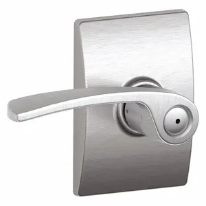 SCHLAGE F40 MER 626 CEN Door Lever Lockset, Grade 2, Merano/Century, Satin Chrome, Not Keyed | CT9ZCH 49ZP79