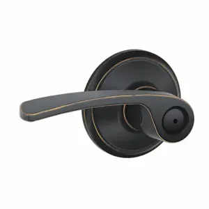 SCHLAGE F40 MER 716 Door Lever Lockset, Grade 2, Merano, Antique Bronze, Not Keyed | CT9YMH 49ZP80