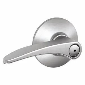 SCHLAGE F40 MNH 626 Door Lever Lockset, Grade 2, Manhattan, Satin Chrome, Not Keyed | CT9YLK 49ZP89