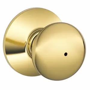 SCHLAGE F40 PLY 605X619 Knob Lockset, 2, Plymouth, Satin Nickel, Not Keyed | CU2ACQ 457G91