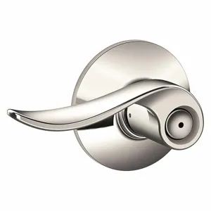 SCHLAGE F40 SAC 618 Door Lever Lockset, Grade 2, Sacramento, Bright Nickel, Different | CT9ZDG 457K21