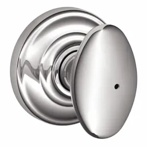 SCHLAGE F40 SIE 625 AND Knob Lockset, 2, Siena/Andover, Chrome, Not Keyed | CT9ZZR 49ZF96