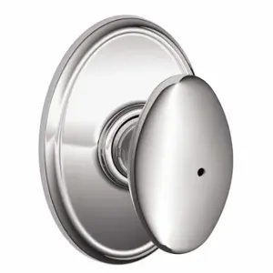 SCHLAGE F40 SIE 625 WKF Knob Lockset, 2, Siena/Wakefield, Chrome, Not Keyed | CT9ZYZ 49ZF97