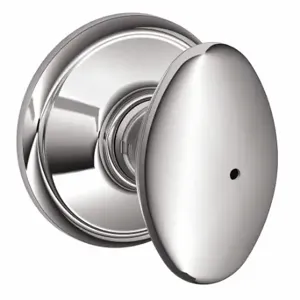 SCHLAGE F40 SIE 625 Knob Lockset, 2, Siena, Chrome, Not Keyed | CT9ZXG 49ZF95