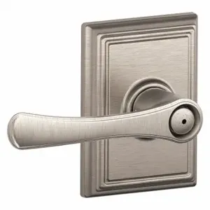 SCHLAGE F40 VLA 619 ADD Door Lever Lockset, Grade 2, Avila/Addison, Satin Nickel, Different | CT9XVQ 457K26