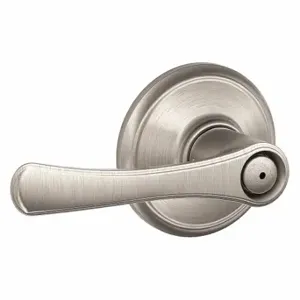 SCHLAGE F40 VLA 619 Door Lever Lockset, Grade 2, Avila, Satin Nickel, Not Keyed | CT9XVF 49ZR17