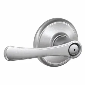 SCHLAGE F40 VLA 626 Door Lever Lockset, Grade 2, Avila, Satin Chrome, Not Keyed | CT9XVC 49ZR19