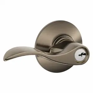 SCHLAGE F51A ACC 620 Door Lever Lockset, Grade 2, Accent, Antique Pewter, Different | CT9XKC 45EG98