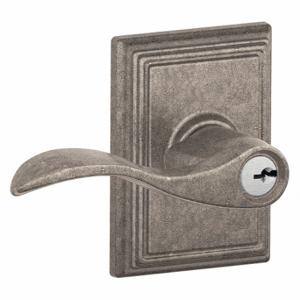SCHLAGE F51A ACC 621 ADD Door Lever Lockset, Grade 2, Accent/Addison, Antique Nickel, Different | CT9XMA 49ZR46