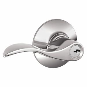 SCHLAGE F51A ACC 625 Door Lever Lockset, Grade 2, Accent, Bright Chrome, Different | CT9XKP 45EG99