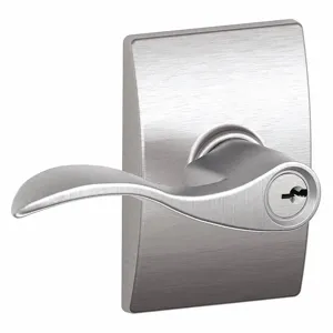 SCHLAGE F51A ACC 626 CEN Door Lever Lockset, Grade 2, Accent/Century, Satin Chrome, Different | CT9ZGE 49ZR56