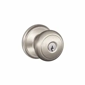 SCHLAGE F51A AND 619 Knob Lock, 2, Andover, Satin Nickel, Different | CU2AEA 45EH03