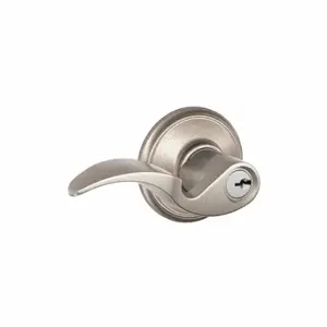 SCHLAGE F51A AVA 619 Door Lever Lockset, Grade 2, Avanti, Satin Nickel, Different | CT9XUC 45EH04