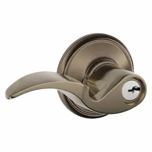 SCHLAGE F51A AVA 620 Door Lever Lockset, Grade 2, Avanti, Antique Pewter, Different | CT9XTW 49ZR62