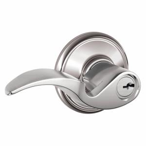 SCHLAGE F51A AVA 625 Door Lever Lockset, Grade 2, Avanti, Bright Chrome, Different | CT9XTY 49ZR63