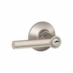 SCHLAGE F51A BRW 619 Door Lever Lockset, Grade 2, Broadway, Satin Nickel, Different | CT9XYD 45EH06