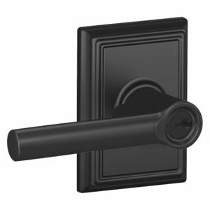 SCHLAGE F51A BRW 622 ADD Door Lever Lockset, Grade 2, Broadway/Addison, Black Powder Coat, Different | CT9XYF 457K35