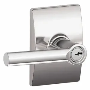 SCHLAGE F51A BRW 625 CEN Door Lever Lockset, Grade 2, Broadway/Century, Bright Chrome, Different | CT9XYM 49ZR68