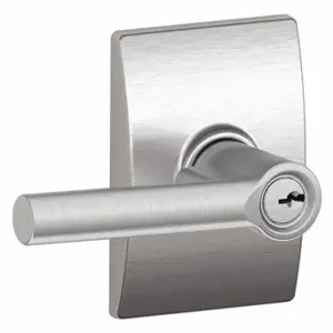 SCHLAGE F51A BRW 626 CEN Door Lever Lockset, Grade 2, Broadway/Century, Satin Chrome, Different | CT9XYT 49ZR70