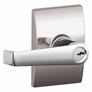 SCHLAGE F51A ELA 625 CEN Door Lever Lockset, Grade 2, Elan/Century, Bright Chrome, Different | CT9YCA 49ZR94