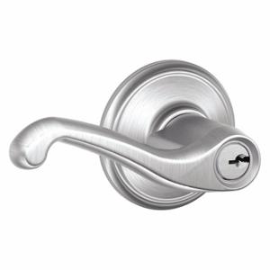 SCHLAGE F51A FLA 626 Lever, Grade 2, Flair, Satin Chrome, Different | CT9YXZ 36Z229