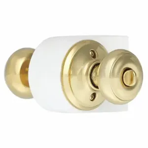 SCHLAGE F51A GEO 605 Knob Lock, 2, Georgian, Bright Brass, Different | CU2AEJ 45EH13