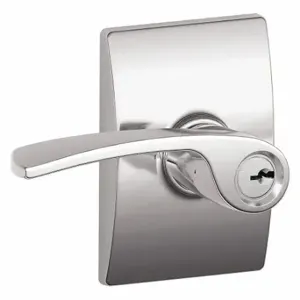 SCHLAGE F51A MNH 625 CEN Door Lever Lockset, Grade 2, Manhattan/Century, Bright Chrome, Different | CT9YLT 49ZT39