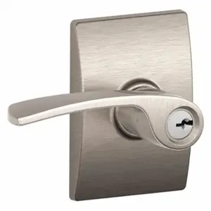 SCHLAGE F51A MER 619 CEN Door Lever Lockset, Grade 2, Merano/Century, Satin Nickel, Different | CT9YNY 49ZT32