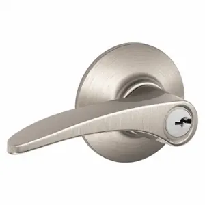 SCHLAGE F51A MNH 619 Door Lever Lockset, Grade 2, Manhattan, Satin Nickel, Different | CT9YLM 45EH21