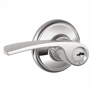 SCHLAGE F51A MNH 625 Door Lever Lockset, Grade 2, Manhattan, Bright Chrome, Different | CT9YLB 49ZT38