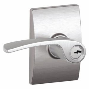 SCHLAGE F51A MER 626 CEN Door Lever Lockset, Grade 2, Merano/Century, Satin Chrome, Different | CT9YNV 49ZT34