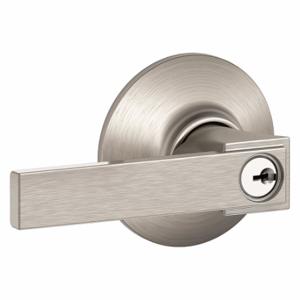 SCHLAGE F51A NBK 619 Door Lever Lockset, Grade 2, Northbrook, Satin Nickel, Different | CT9YPM 457K47