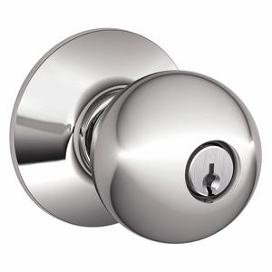 SCHLAGE F51A ORB 625 Knob Lock, 2, Orbit, Bright Chrome, Different | CU2AEQ 45EH27