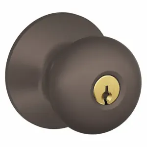 SCHLAGE F51A PLY 613 Knob Lock, 2, Plymouth, Oil Rubbed Bronze, Different | CU2AFC 45EH30