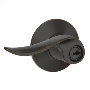 SCHLAGE F51A SAC 716 Door Lever Lockset, Grade 2, Sacramento, Antique Bronze, Different | CT9YPN 49ZT43