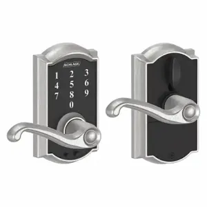 SCHLAGE FE695 CAM626FLA Electronic Lock, Entry, Touch Screen Keypad, Cylindrical Mounting, Zinc Alloy | CT9ZJX 457G32