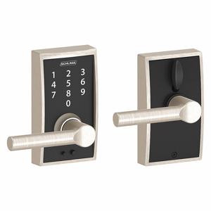 SCHLAGE FE695 CEN619BRW Electronic Lock, Entry, Touch Screen Keypad, Cylindrical Mounting, Zinc Alloy | CT9ZJP 457G35