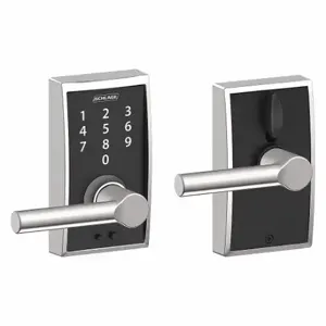 SCHLAGE FE695 CEN625BRW Electronic Lock, Entry, Touch Screen Keypad, Cylindrical Mounting, Zinc Alloy | CT9ZKB 457G39