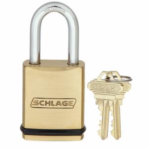 SCHLAGE KS23D2300 Padlock, 1 1/2 Inch Size Vertical Shackle Clearance, 3/4 Inch Height | CU2AGN 457K72