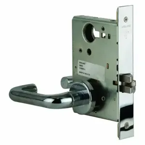 SCHLAGE L9010 03A 625 Mortise Lockset, Grade 1, L Tubular, Bright Chrome, Not Keyed | CT9ZAK 46TN20