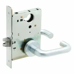 SCHLAGE L9010 03A 626 Mortise Lockset, Grade 1, L Tubular, Satin Chrome, Not Keyed, Lever | CT9ZAU 46TN21